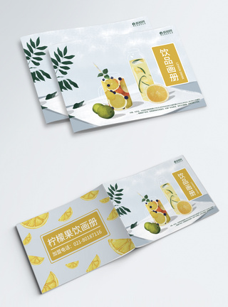 果汁产品画册小清新饮品画册封面模板