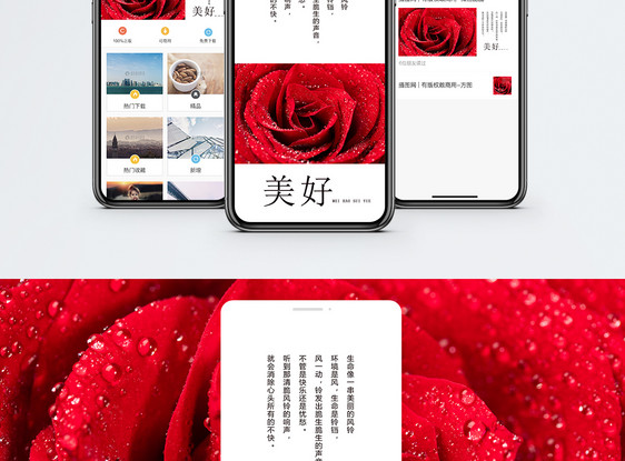 美好祝福手机海报配图图片