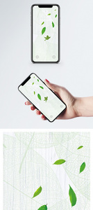 叶子纹理手机壁纸图片