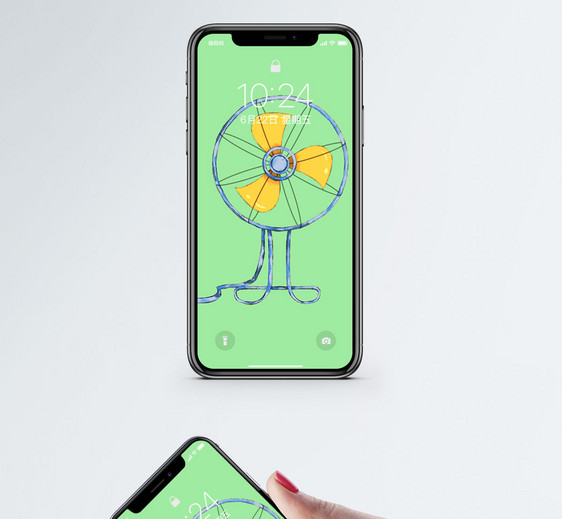 风扇夏天手机壁纸图片