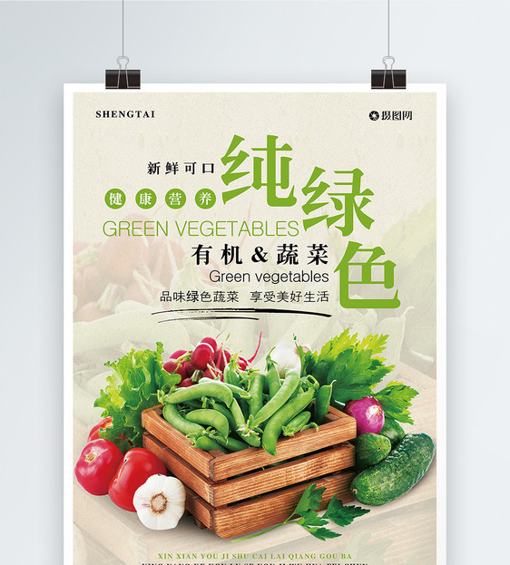 有机蔬菜海报