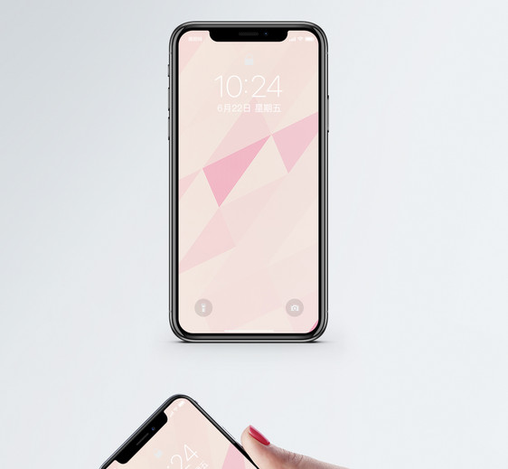 粉色撞色背景手机壁纸图片