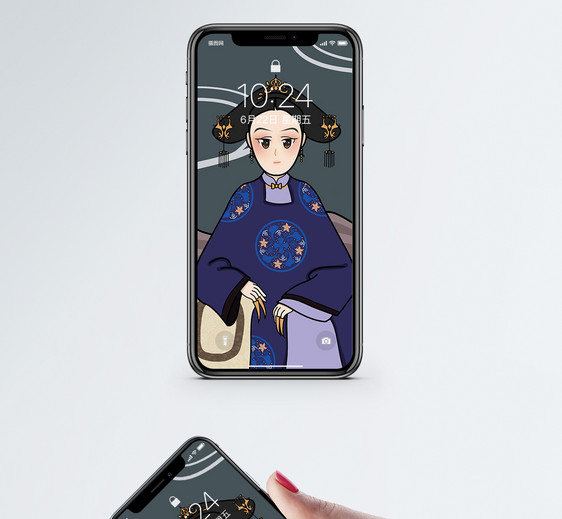 宫廷古装女子手机壁纸图片