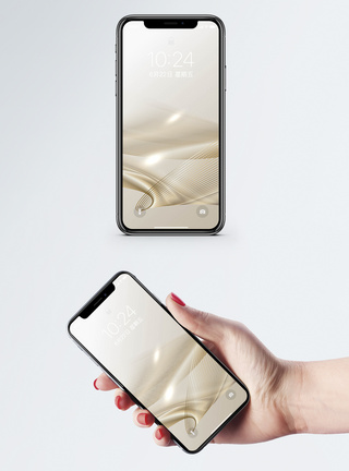 金色抽象抽象线条背景手机壁纸模板
