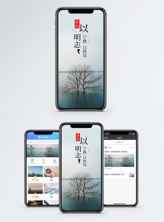 淡泊以明志手机海报配图图片