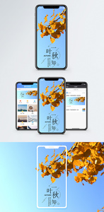一叶知秋手机海报配图图片