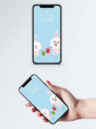小兔子手机壁纸图片