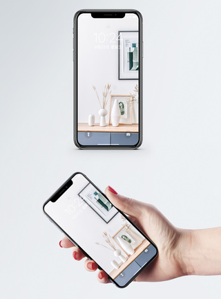 现代家装简约海报室内家居手机壁纸模板