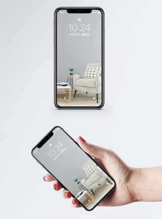休闲桌椅家居设计手机壁纸模板