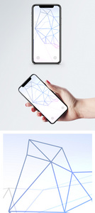 科技线条手机壁纸图片