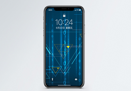 数字化几何手机壁纸图片