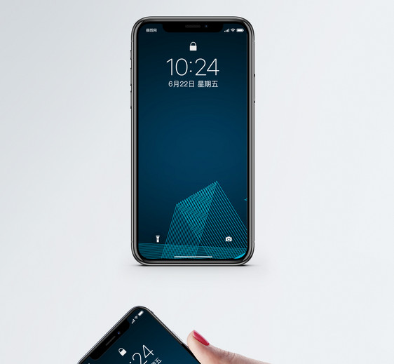 抽象几何线条手机壁纸图片