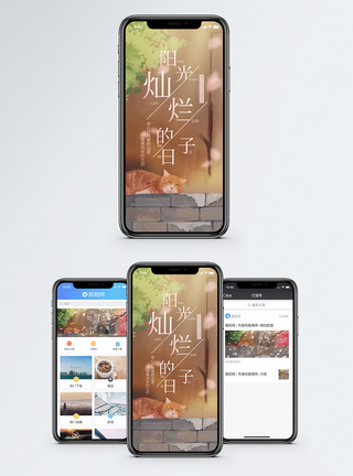 阳光灿烂的日子配图阳光灿烂的日子手机海报配图模板