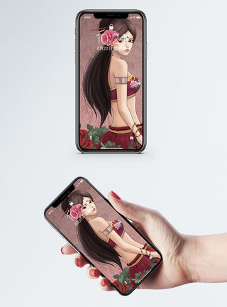 中国风女孩手机壁纸图片