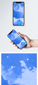 水彩抽象画手机壁纸图片