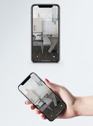 单椅边柜组合手机壁纸图片