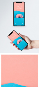 创意甜甜圈手机壁纸图片