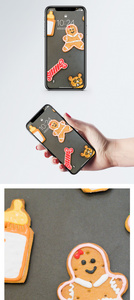 姜饼小人手机壁纸图片