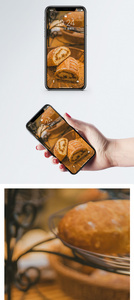 传统欧式面包手机壁纸图片