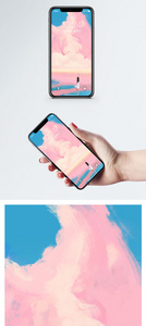 粉色海洋手机壁纸图片
