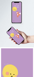 狐狸与太阳手机壁纸图片