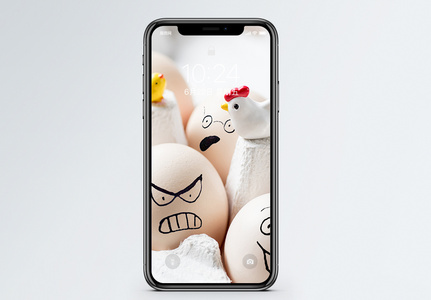 有表情的鸡蛋手机壁纸图片