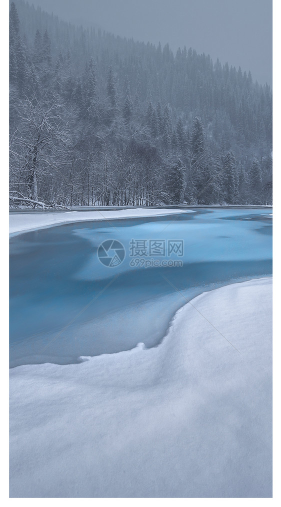 雪山湖泊手机壁纸图片