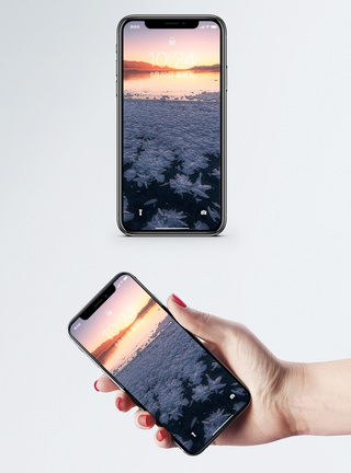 赛里木湖冰花手机壁纸高清壁纸高清图片素材