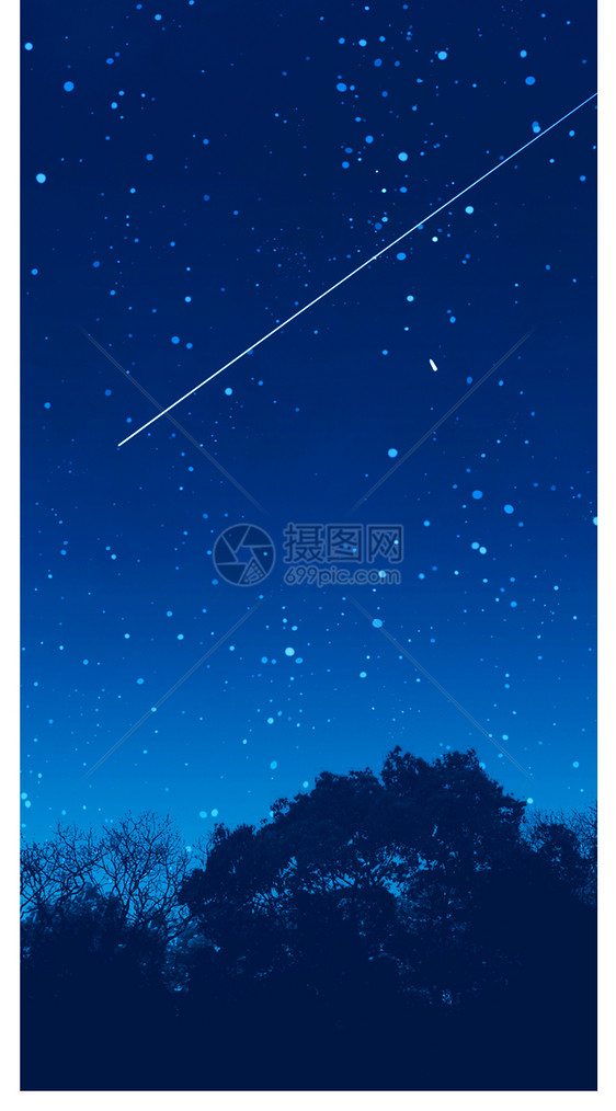 星空流星手机壁纸图片