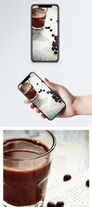 咖啡与咖啡豆手机壁纸图片