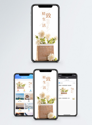 精致生活手机海报配图图片