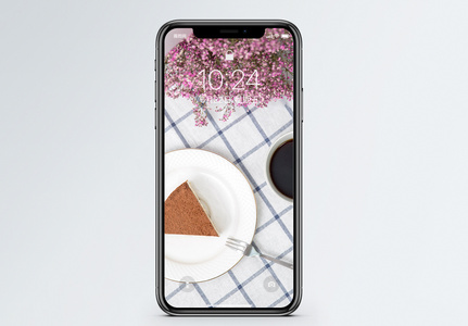 咖啡蛋糕手机壁纸图片