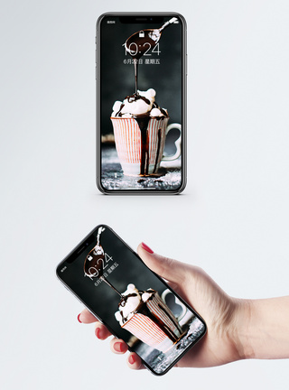 可口巧克力甜品手机壁纸模板