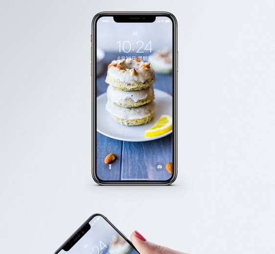 杏仁糕点手机壁纸图片