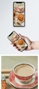 下午茶面包手机壁纸图片