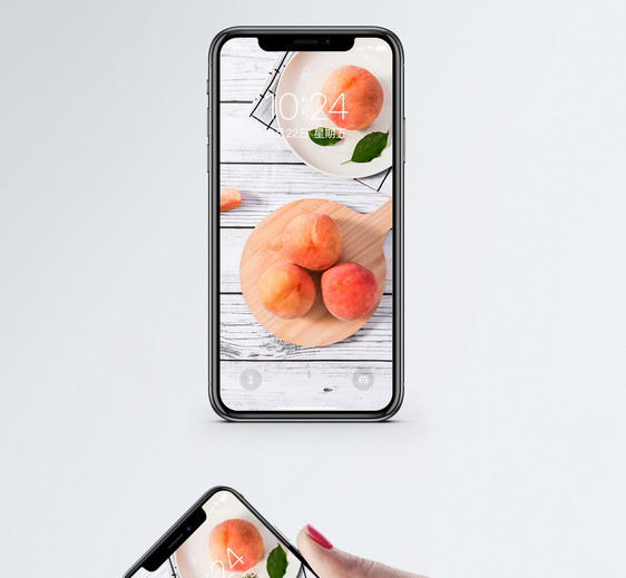 新鲜桃子手机壁纸图片