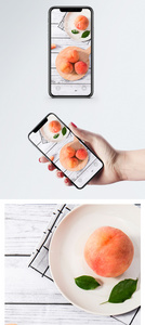 新鲜桃子手机壁纸图片