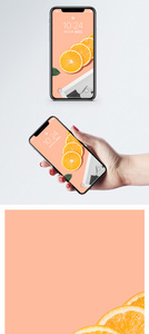 创意橙子手机壁纸图片