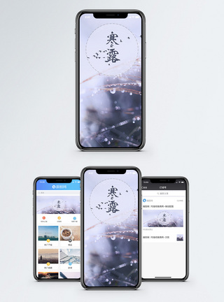 寒露手机海报配图图片