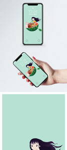 卡通人像手机壁纸图片