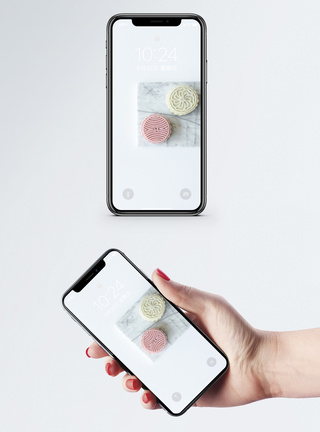 冰皮月饼手机壁纸模板