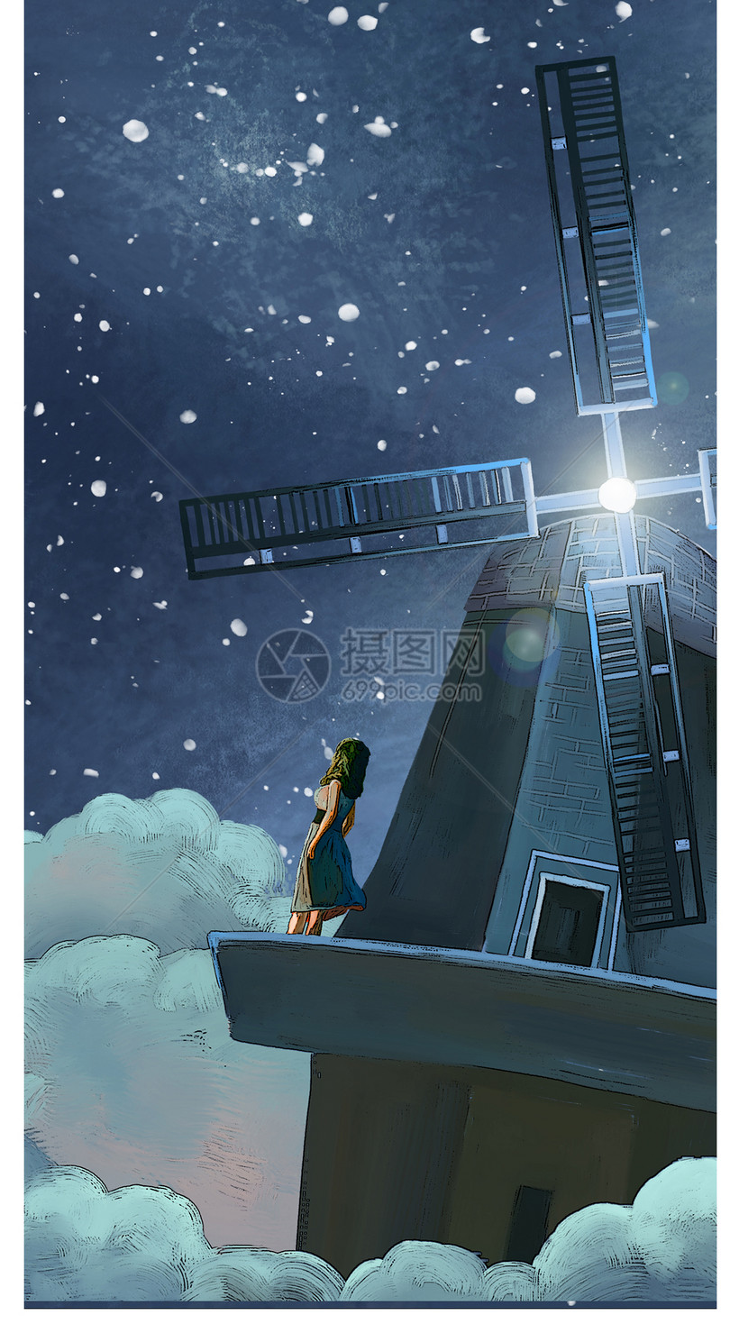 星辰女孩手机壁纸