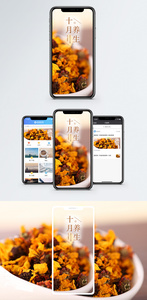 十月养生手机海报配图图片