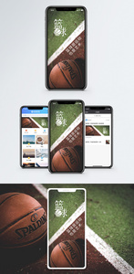 篮球运动手机海报配图图片