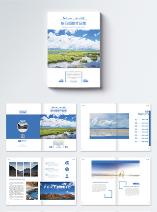 优美的风景旅行摄影写真作品集画册整套模板