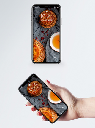 传统美食月饼手机壁纸图片