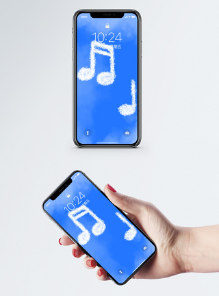 天空中的音符手机壁纸图片
