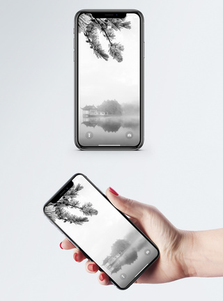 庐山冰雪手机壁纸手机配图高清图片素材