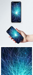 科技粒子线条手机壁纸图片