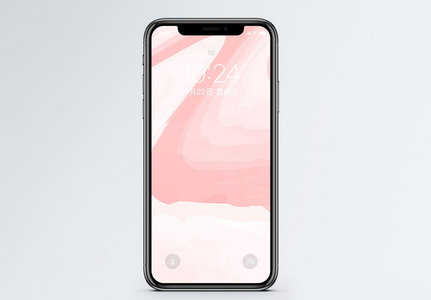 粉色温馨波浪手机壁纸图片